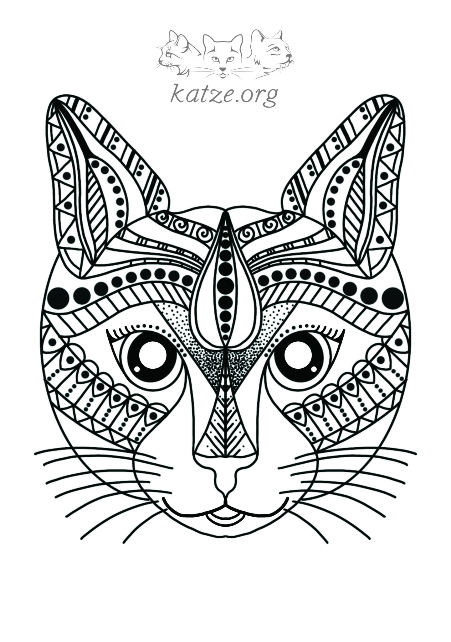 Katzen Mandalas - kostenloser Download - Katzenbilder zum Ausmalen