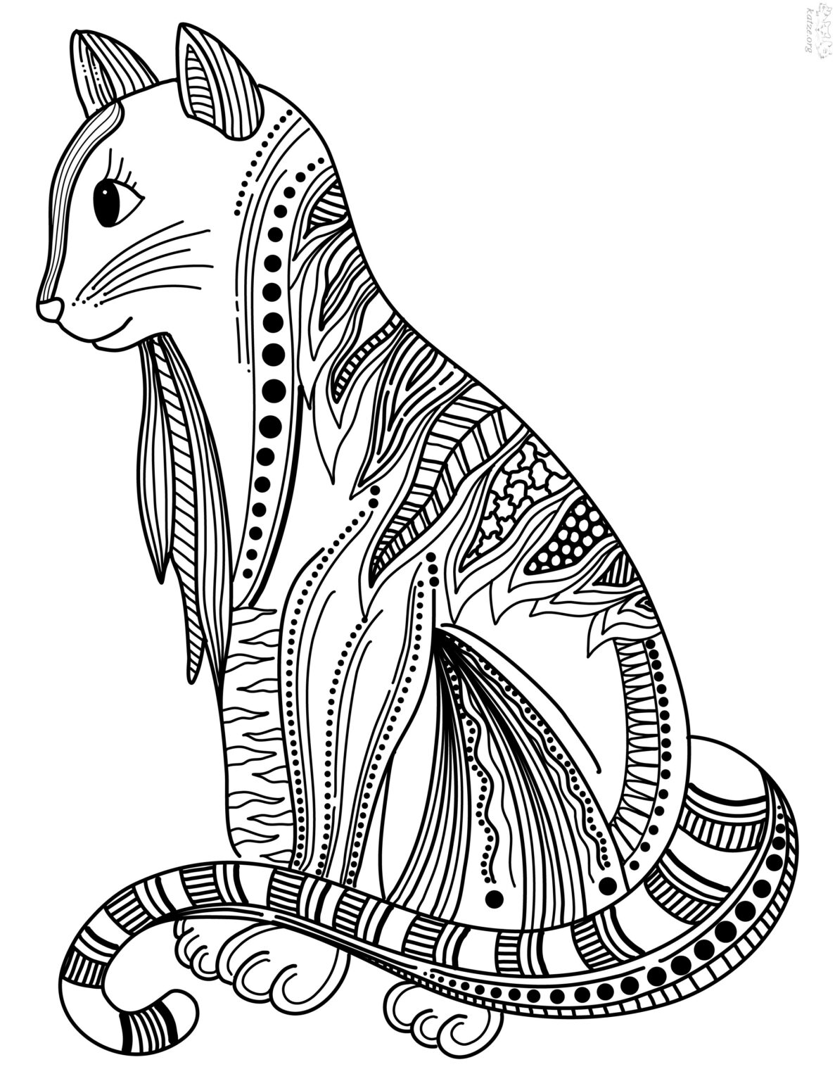 Katzen Mandalas - kostenloser Download - Katzenbilder zum Ausmalen