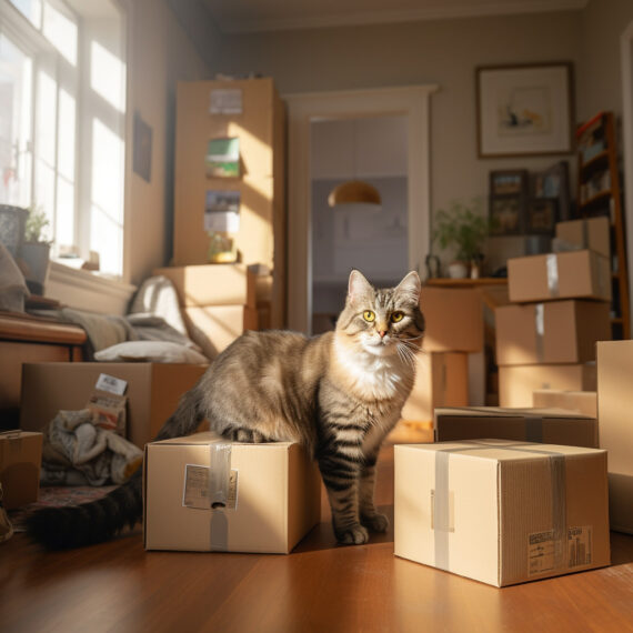 Umzug mit Katze